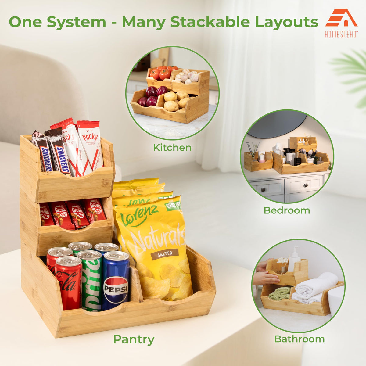 HOMESTEAD bamboo close-up highlights natural texture and durable construction.