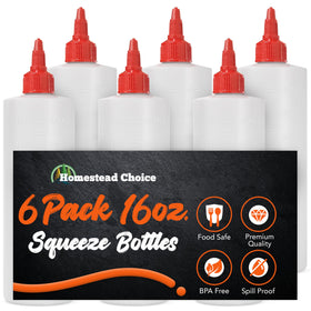 Homestead Choice versatile bottles for kitchen and crafts like paints.
