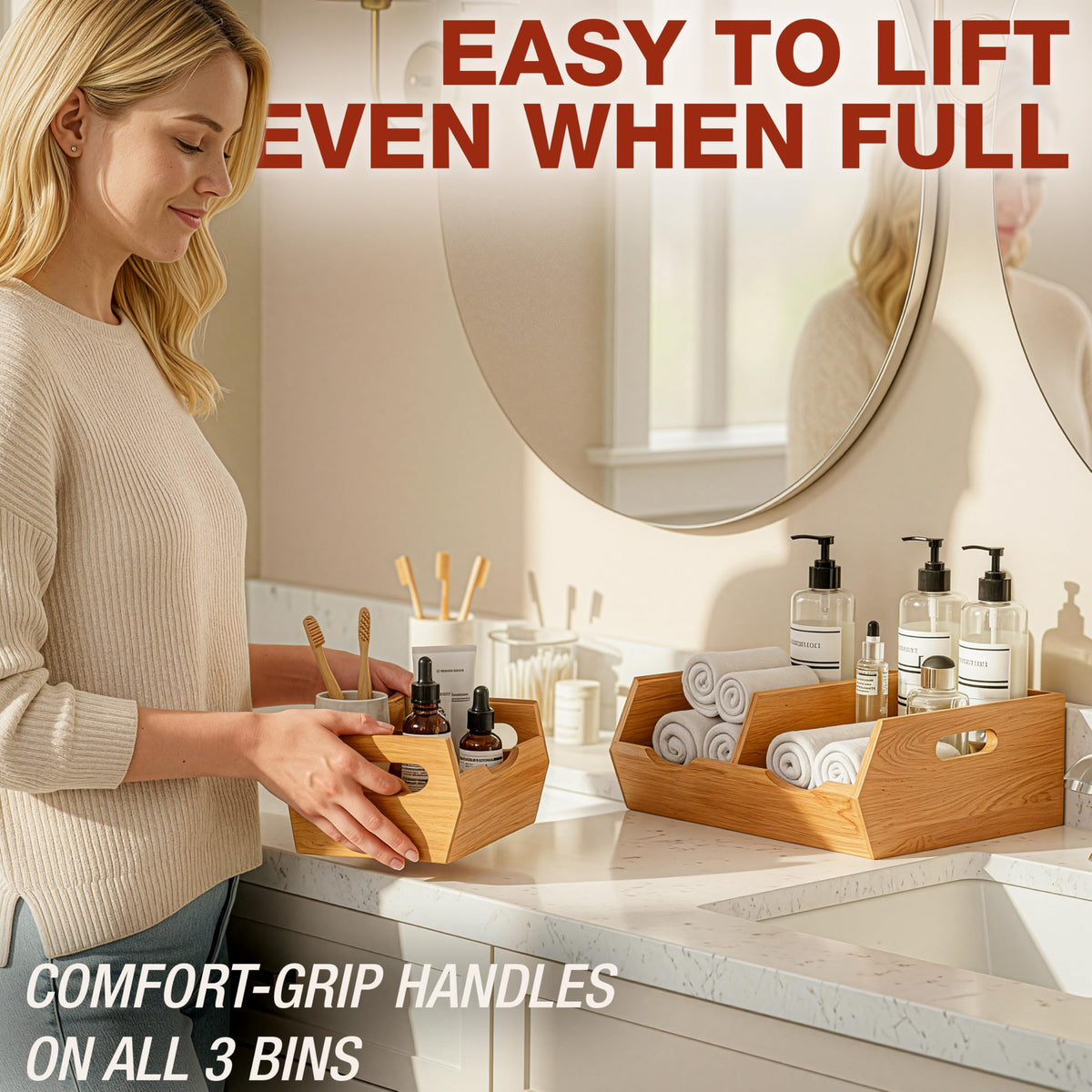 HOMESTEAD kitchen organization emphasizes clean, minimalist style.