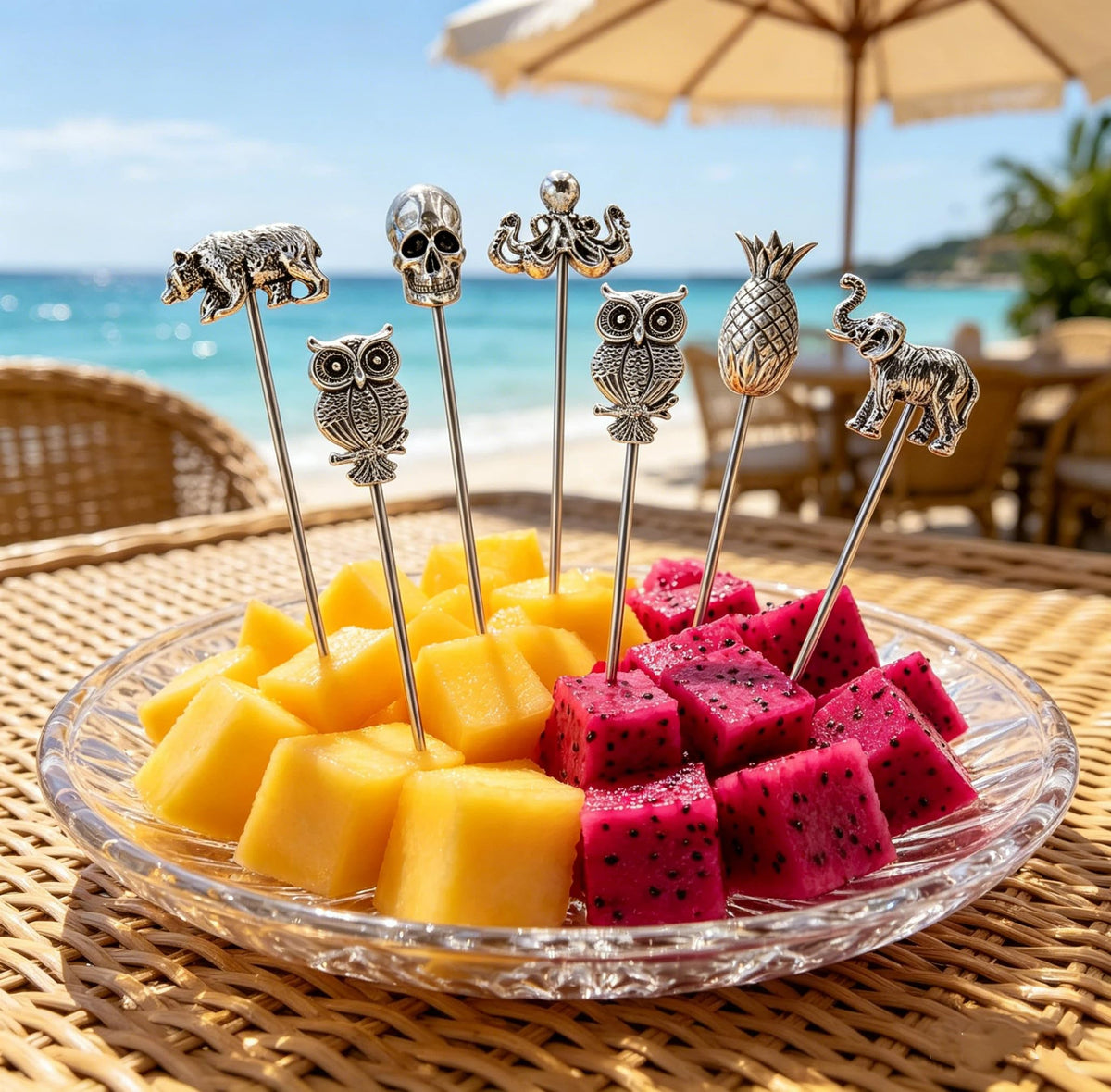 Homestia 4.7 inch skewers designed for easy grasp with ball end