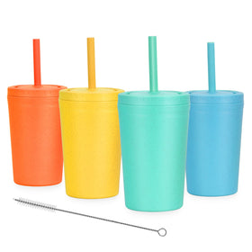 Homestockplus 10oz cup with lid, easy grip for kids and spill-safe sipping