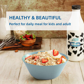 Homestockplus six-color set bowls brighten the table and simplify organization.