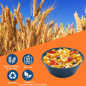 Homestockplus BPA-free microwave-safe bowls for safe reheating and easy cleanup.