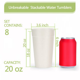 Homestockplus dishwasher- and microwave-safe tumbler for easy cleaning.