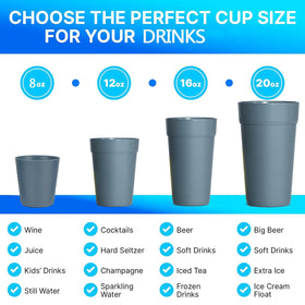 Homestockplus dishwasher and microwave-safe tumblers for easy cleanup.