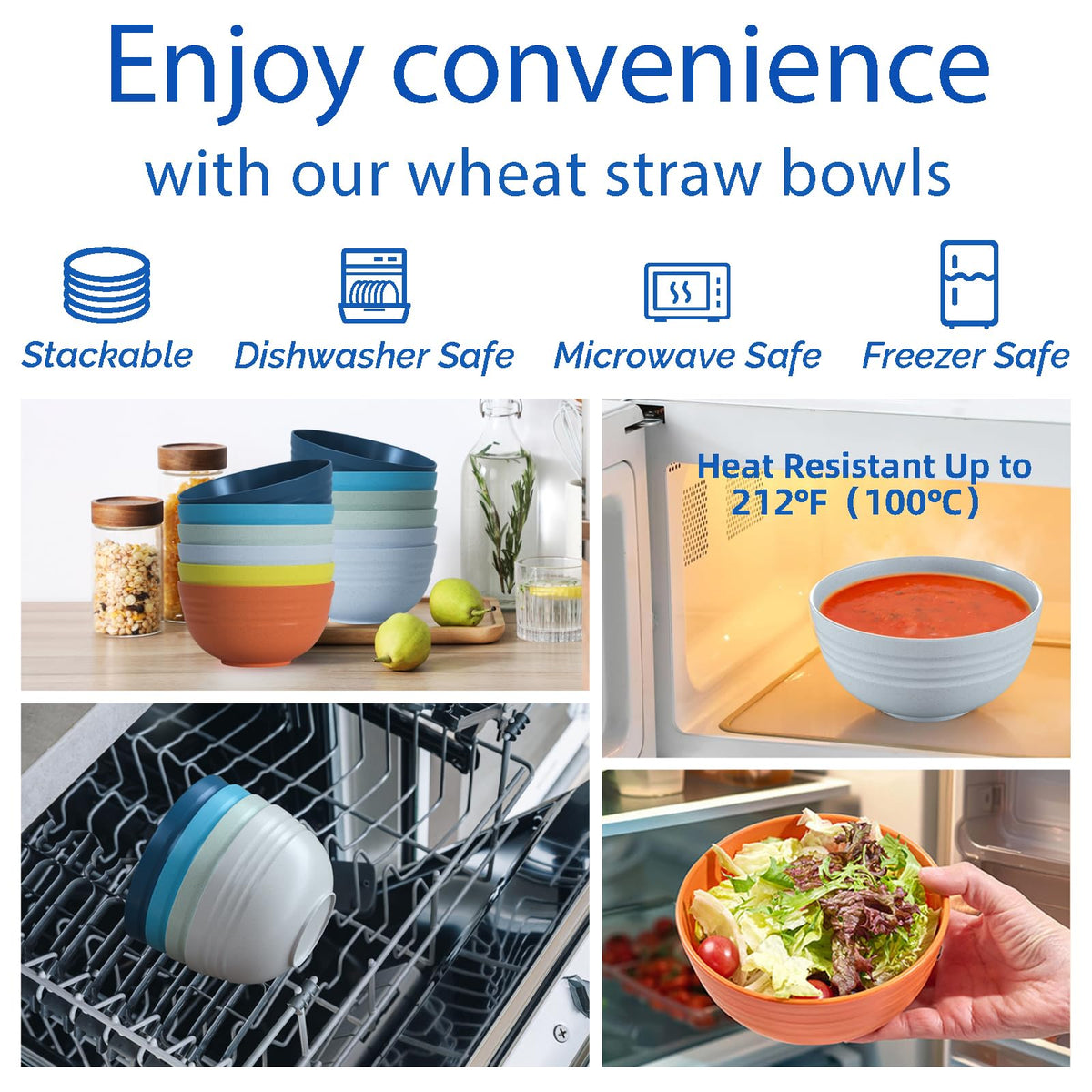 Homestockplus lightweight and durable bowls for busy daily use