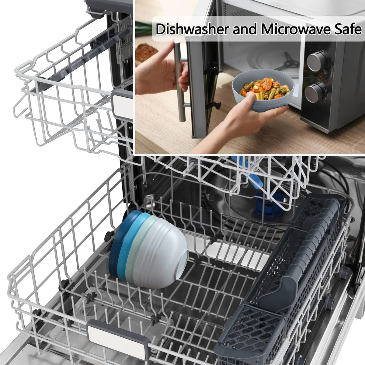 Homestockplus microwave-safe bowl reheats foods safely without overheating.