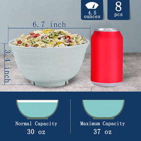 Homestockplus microwave-safe bowls heat evenly for quick meals.