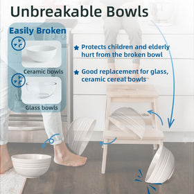 Homestockplus outdoor camping bowls durable for picnics and trips