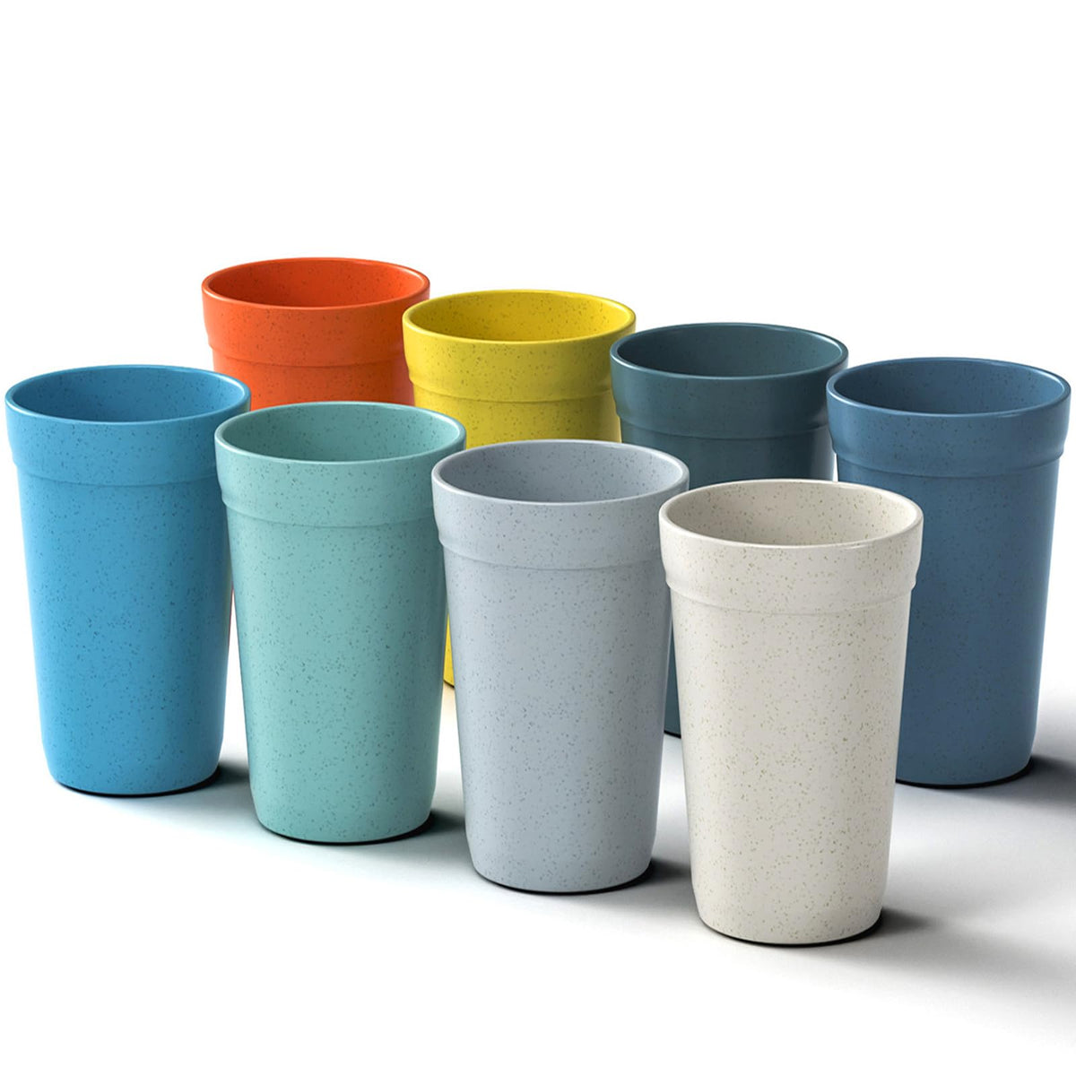 Homestockplus set of 8 20 oz tumblers, durable and BPA-free for daily use.