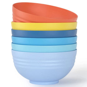 Homestockplus unbreakable 34oz cereal bowl, ideal for family breakfasts.