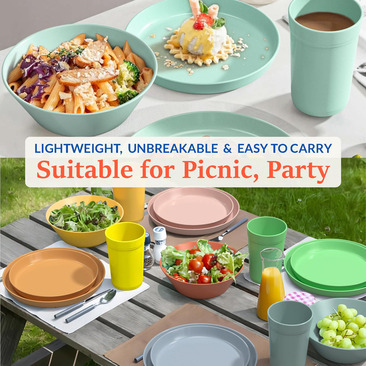 Homestockplus unbreakable kitchen bowls are ideal for kids and outdoor use.
