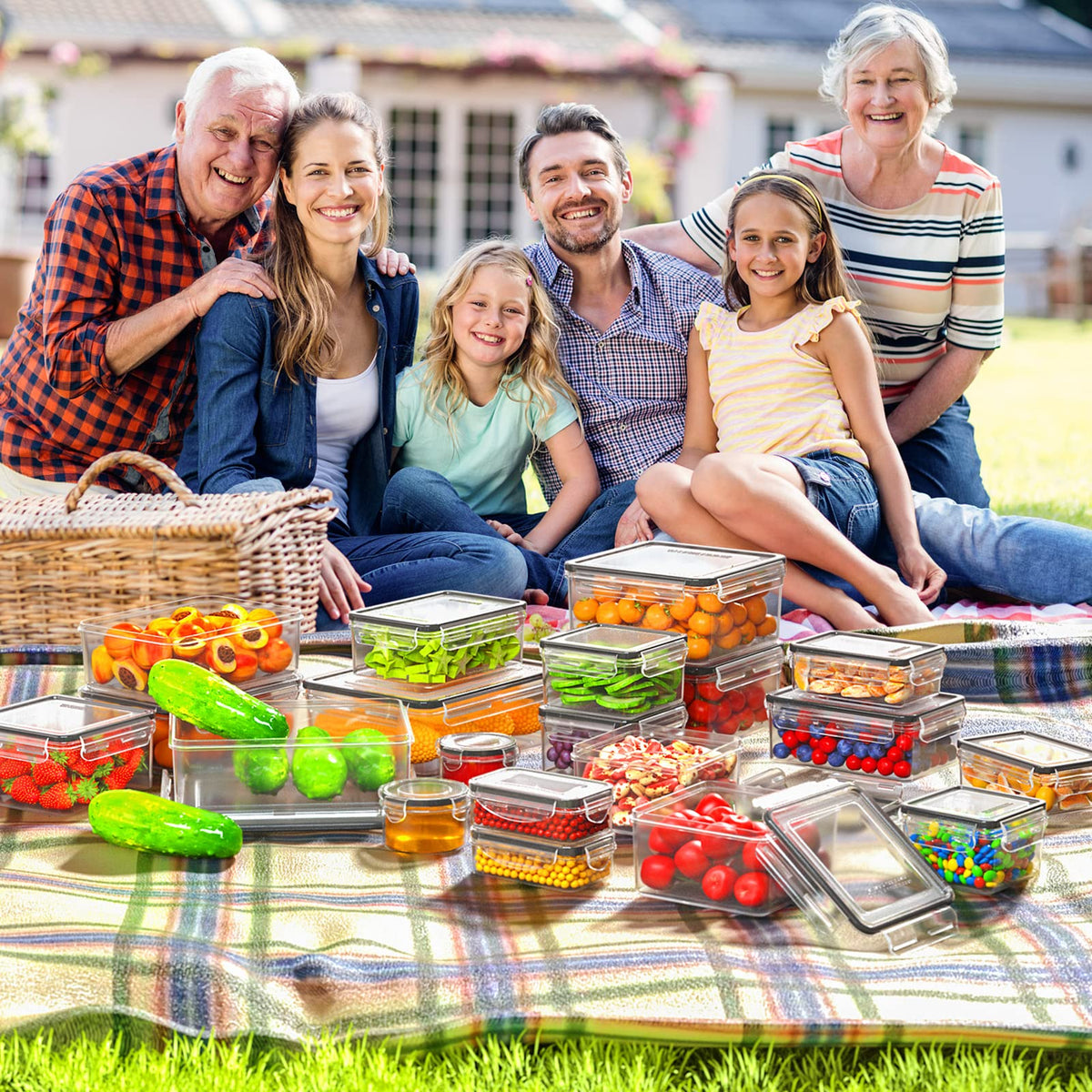 HOMETALL 13 oz square container versatile for sides and snacks