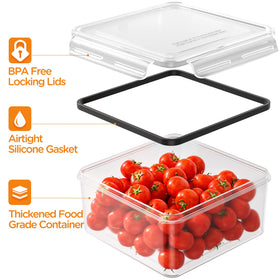 HOMETALL 17 oz rectangle container stacks neatly for compact storage