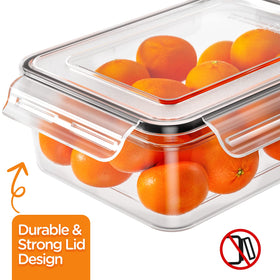 HOMETALL 40 oz square container with secure lid for bulk storage