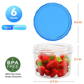 HOMETALL airtight freezer containers with leakproof seal protect soups and stews from spills.