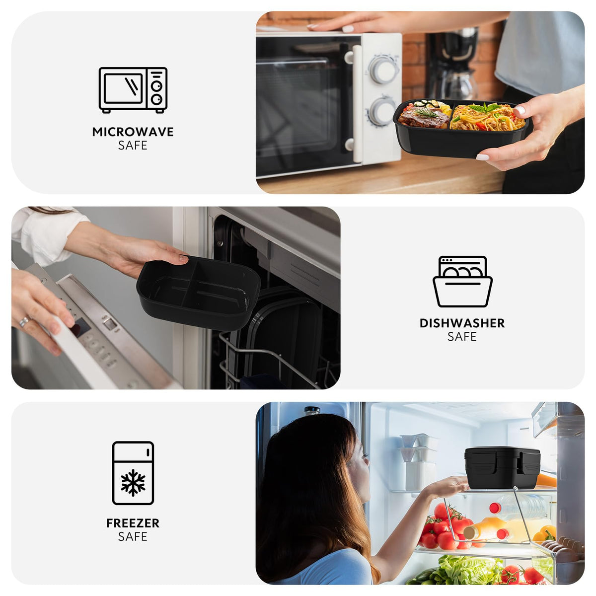 HOMETALL Bento Box dishwasher-safe for effortless cleanup
