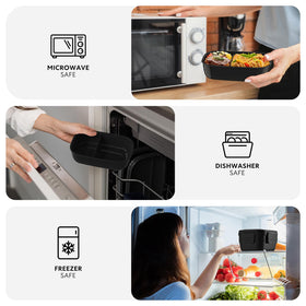 HOMETALL Bento Box dishwasher-safe for effortless cleanup