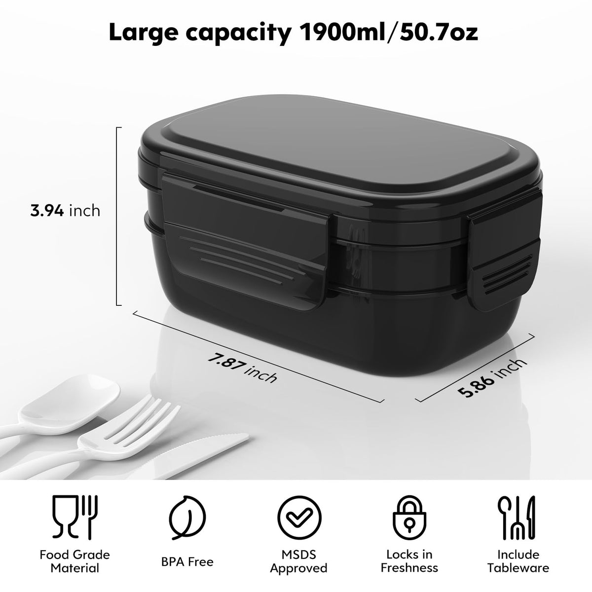 HOMETALL Bento Box microwave-safe design for quick reheats