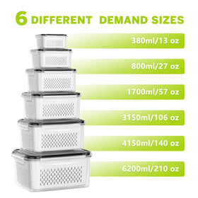 HOMETALL BPA-free plastic fridge containers for safe storage