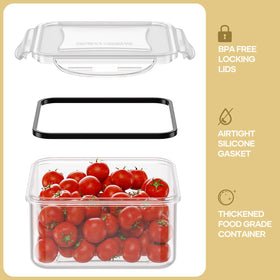 HOMETALL BPA-free polypropylene design is lightweight and safe for storage.