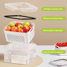 HOMETALL BPA-free polypropylene keeps foods safe and reusable.