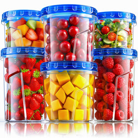 HOMETALL Freezer Container 33 oz with twist-top lid provides leakproof soup storage.