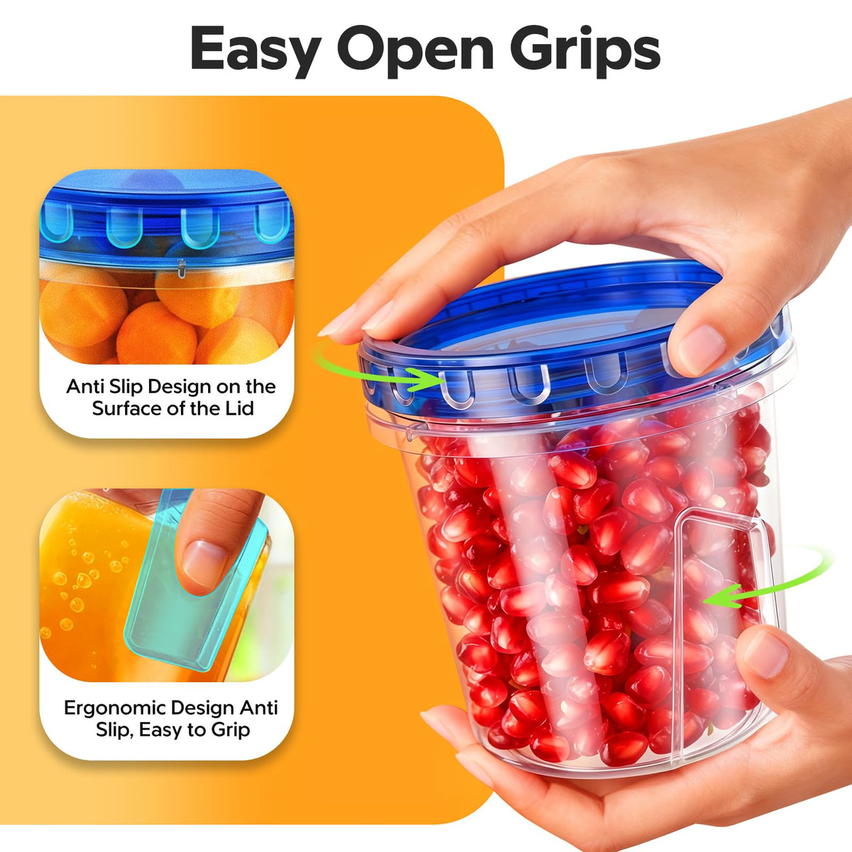 HOMETALL clear-bottom tray aids quick content identification and stacking.