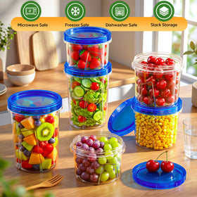 HOMETALL leakproof seal prevents spills during fridge or freezer storage.