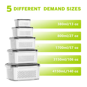 HOMETALL leakproof seals ensure airtight storage and reduced odors.