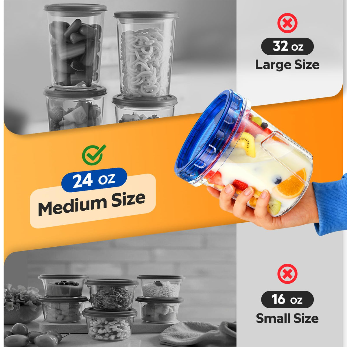 HOMETALL microwave and dishwasher safe container for easy reheating and cleaning