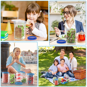 HOMETALL take-along lunch storage with clear contents at a glance.