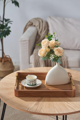 Homeumi Decorative centerpiece tray perfect for plants and decor.