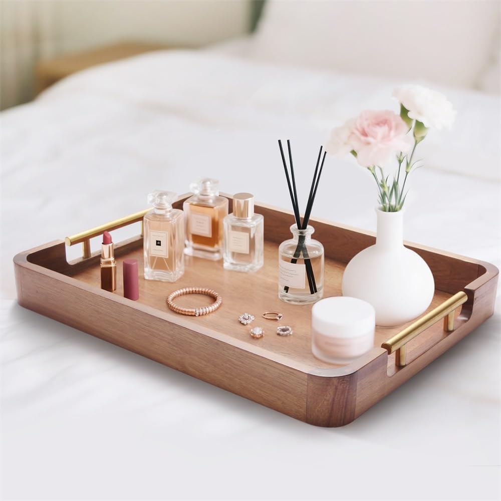 Homeumi Serving tray with dishes for stylish meal service.