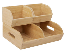 Homeware Express potato-onion bin ventilated front shows breathable design for fresher produce.