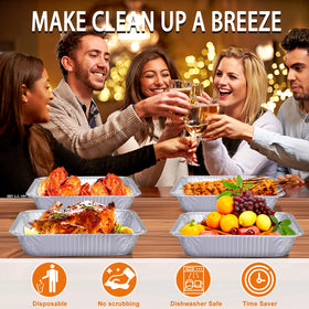 Homewarm buffet-serving pans 9x13 for hot dishes at parties and gatherings.