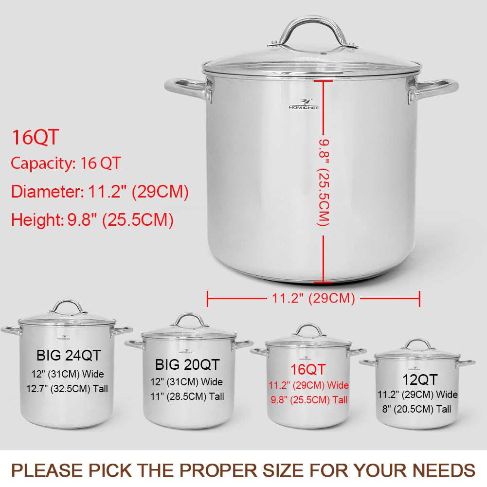 HOMICHEF 3-ply 4.2 mm base delivers even heat across large batches.