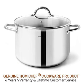 HOMICHEF nickel-free stainless steel supports energy-efficient cooking
