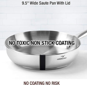 HOMICHEF 8-inch fry pan ready for quick browning