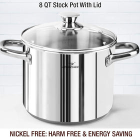 HOMICHEF 2.5-quart sauce pan with lid for precise simmering