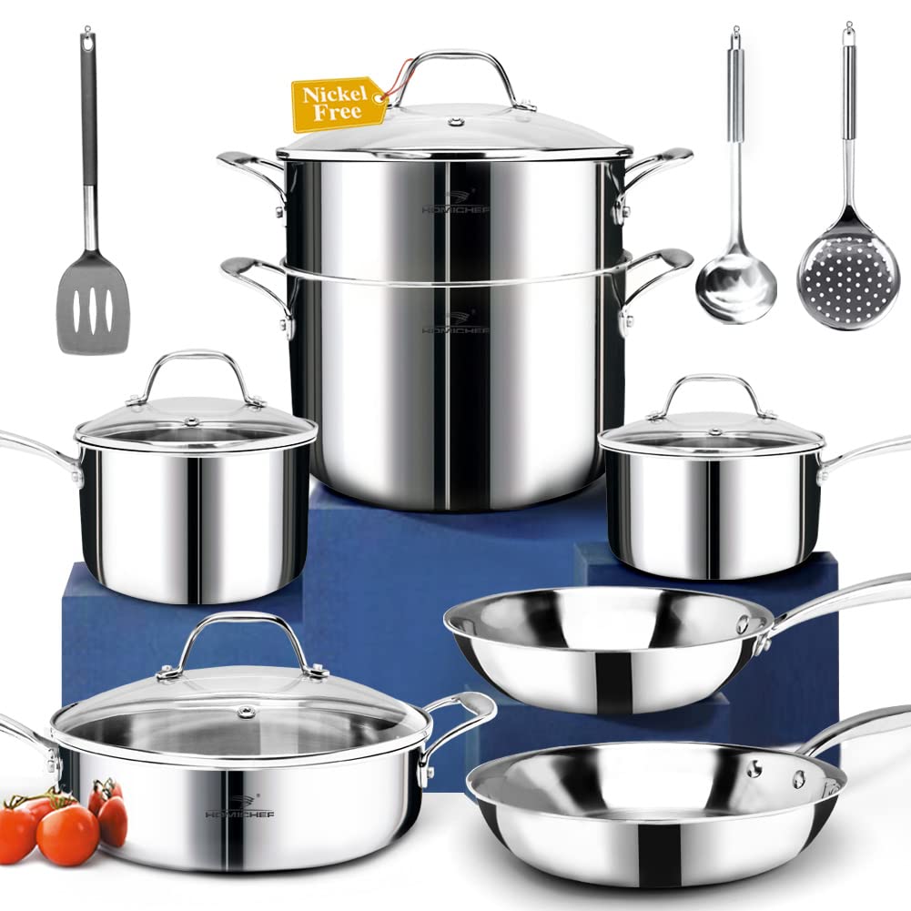 HOMICHEF 1.5qt saucepan ideal for gravies and reheating.
