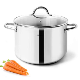 HOMICHEF small stock pot nickel-free construction for safer everyday cooking