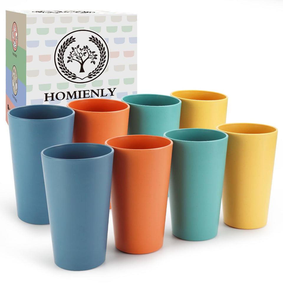 Homienly 20oz wheat-straw cup stackable for easy, space-saving serving