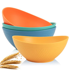 Homienly 9.6-inch oval 60oz serving bowls offer generous capacity for large salads or sides
