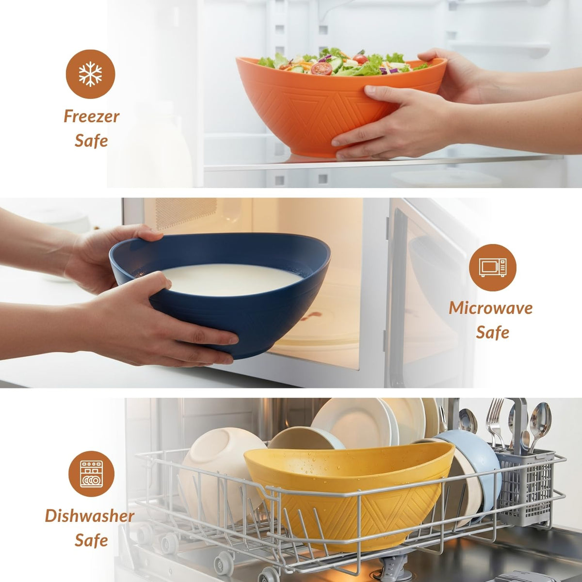 Homienly dishwasher-safe bowls simplify cleanup after gatherings