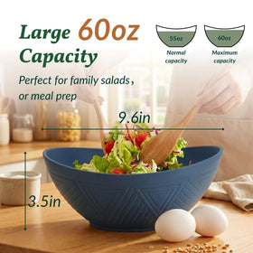 Homienly large salad bowls keep greens fresh and stylish on every table