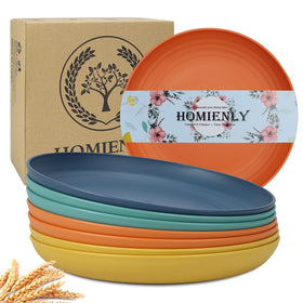 Homienly deep dinner plate 9-inch depth improves grip and reduces spills for everyday meals.