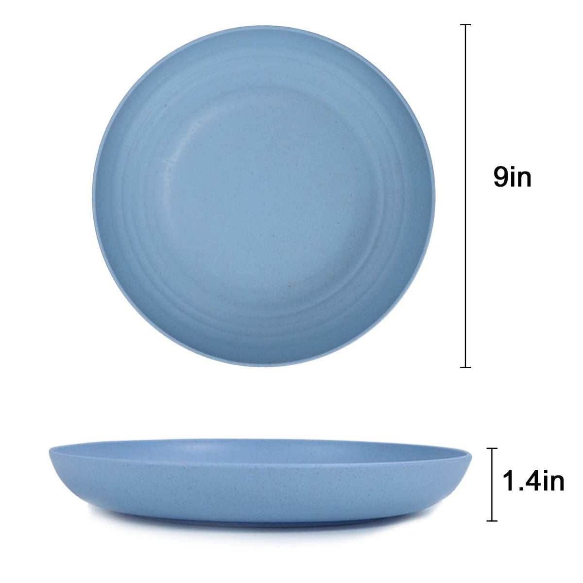 Homienly Deep Dinner Plates Fresh Light color on a table for cheerful, easy dining.