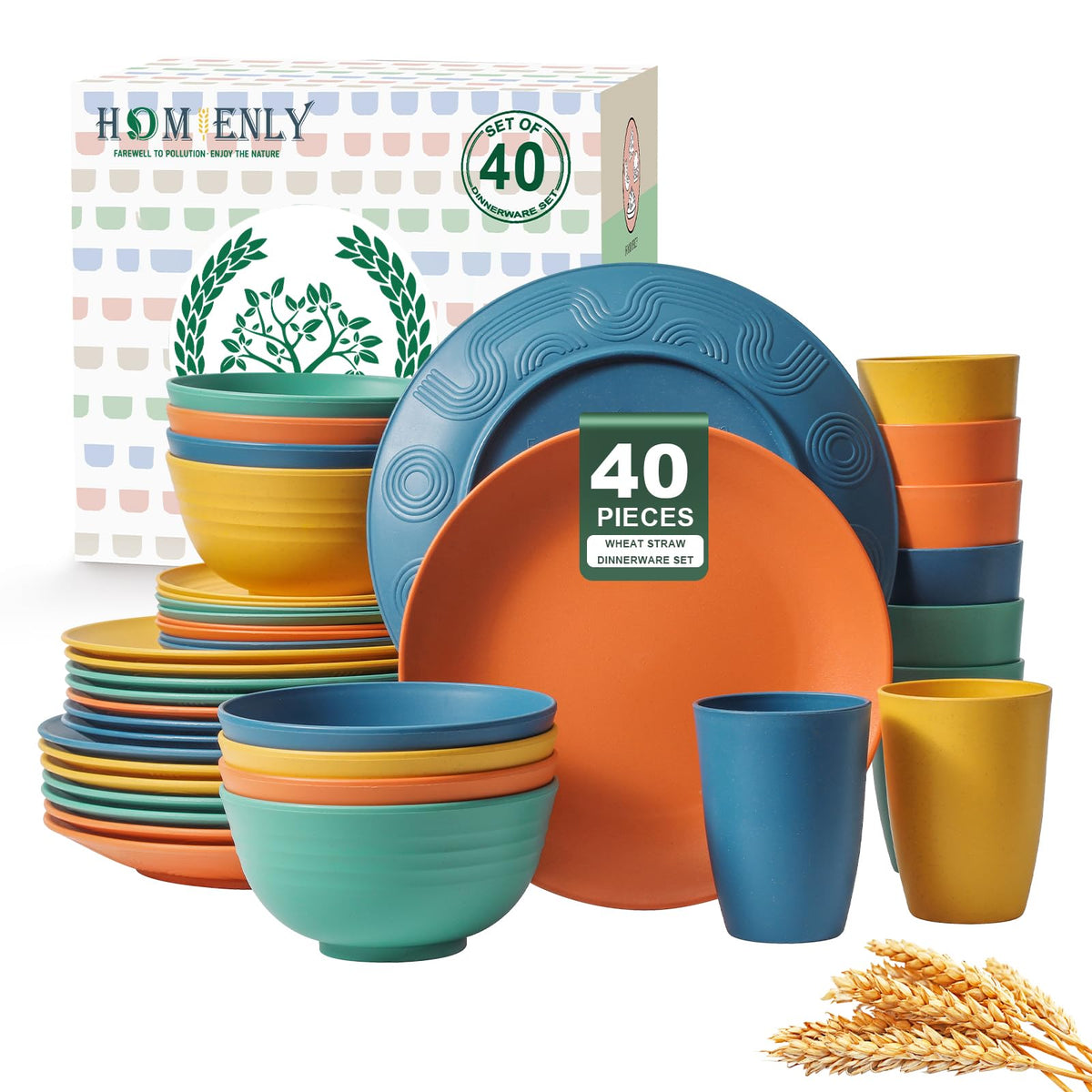 Homienly 10-inch dinner plates for durable daily meals