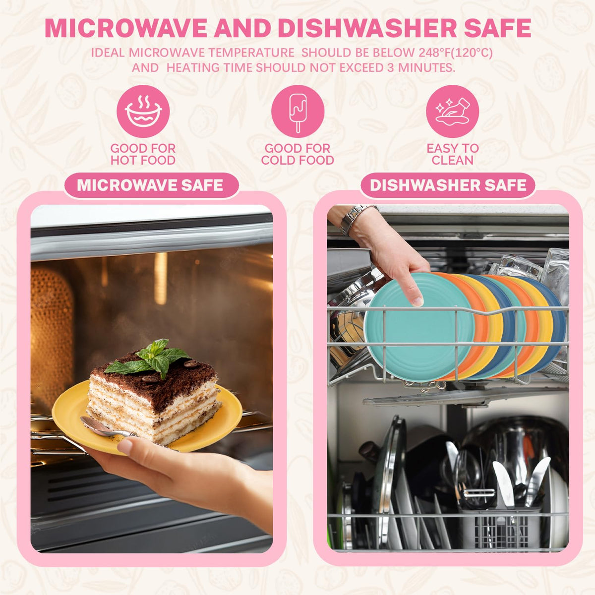 Homienly dishwasher and microwave safe for easy cleanup.